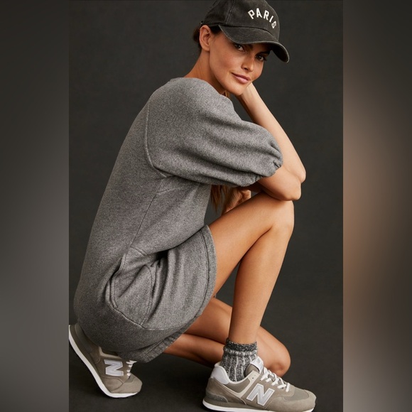 Anthropologie Velvet by Graham & Spencer Puff-Sleeve Mini Dress - Picture 2 of 12